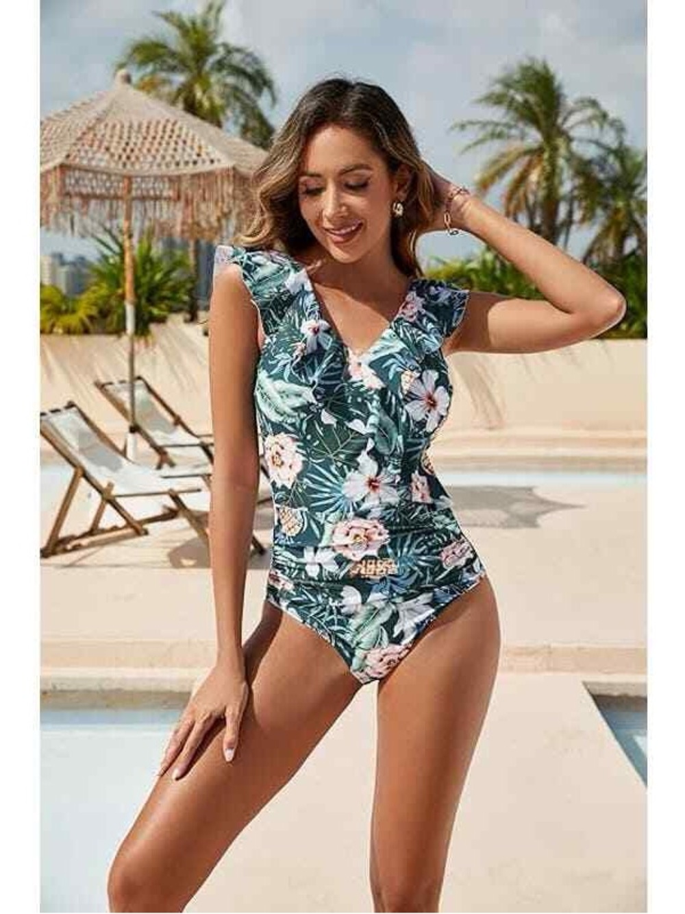 Blooming Jelly Tummy Control Floral One Piece-NWOT